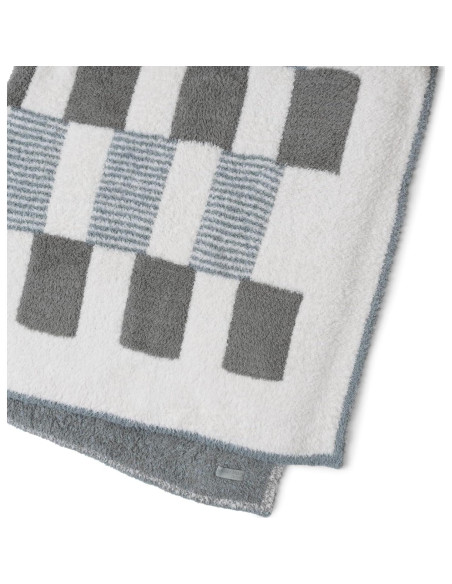 Manta CozyChic Barefoot Dreams Jacquard Eucalipto 137x183cm