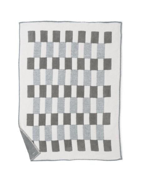 Manta CozyChic Barefoot Dreams Jacquard Eucalipto 137x183cm