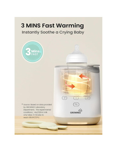 Calentador de Biberones GROWNSY 2025, Rápido y Multifuncional