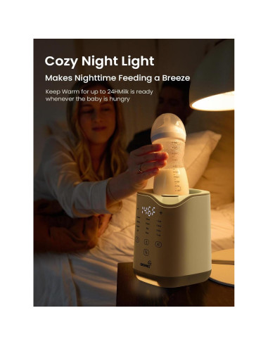 Calentador de Biberones GROWNSY 2025, Rápido y Multifuncional