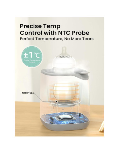 Calentador de Biberones GROWNSY 2025, Rápido y Multifuncional