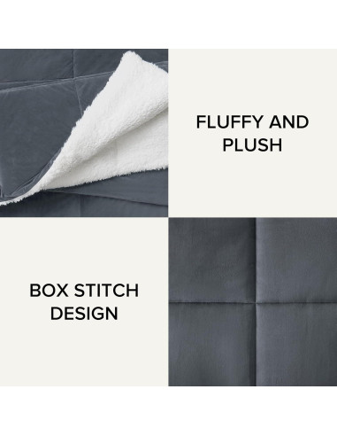 Conjunto de Edredón UGG Blissful Full/Queen Azul Reversible