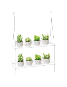 Estantes de Ventana Acrílicos Sumerflos 2 Niveles 40.64x15.24 cm