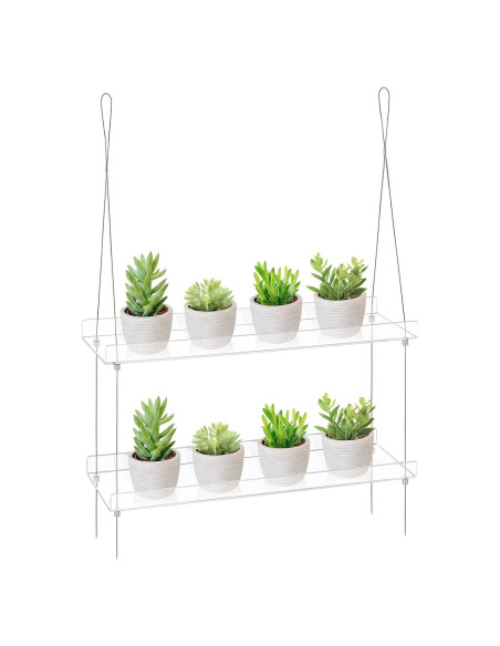 Estantes de Ventana Acrílicos Sumerflos 2 Niveles 40.64x15.24 cm