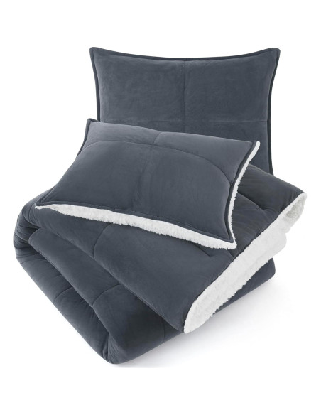 Conjunto de Edredón UGG Blissful Full/Queen Azul Reversible