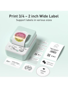 Etiquetadora Bluetooth SUPVAN T50M Plus, Portátil y Sin Tinta 2