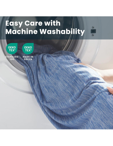 Manta Refrescante SLEEP ZONE Reina Azul Doble Cara 228x228 cm