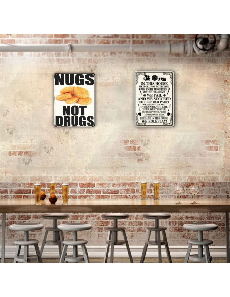 Letrero de Metal Vintage KONMPFEY 20x30 cm Decoración Retro