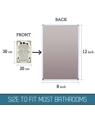 Letrero de Metal Vintage KONMPFEY 20x30 cm Decoración Retro