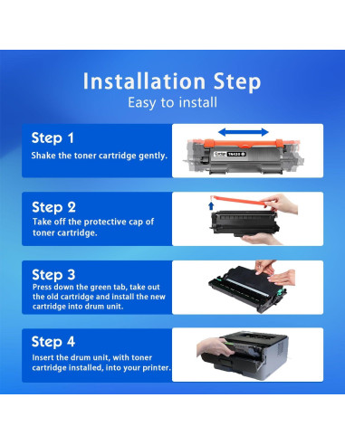 Cartucho de Tóner Negro Cartigo TN420 Paquete de 2