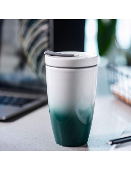 Taza Térmica Verde Villeroy & Boch 0.35L Cerámica Premium