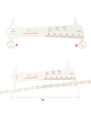 Medidor de Desgaste de Cadena de Bicicleta HOUSON Acero Inoxidable
