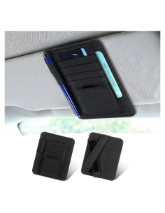 Organizador de Visera de Coche Hariendny 15.5x12.5cm Cuero PU