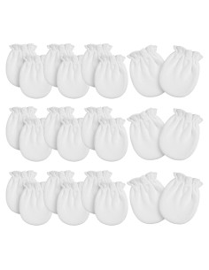 Mitones para Bebés Prematuros Vabean - 12 Pares Algodón Sin Rasguños
