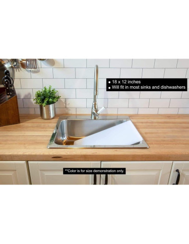 Tabla de Cortar Grande Thirteen Chefs 45.72x30.48cm Negra Gruesa