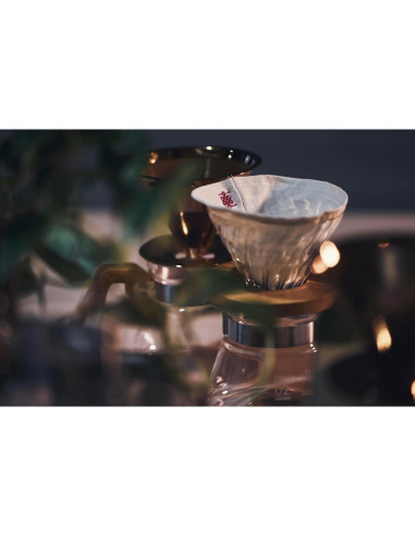 Filtro de café ATHIA reutilizable Hario V60 1-2 tazas algodón