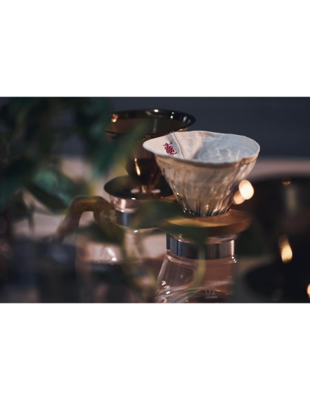 Filtro de café ATHIA reutilizable Hario V60 1-2 tazas algodón