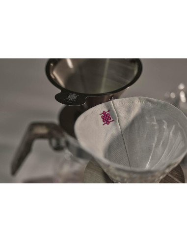 Filtro de café ATHIA reutilizable Hario V60 1-2 tazas algodón