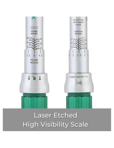 Llave de Torque Digital eTORK 1/4" 5-50 in-lb 0.6-5.6 N.m