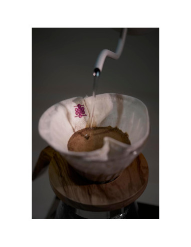 Filtro de café ATHIA reutilizable Hario V60 1-2 tazas algodón