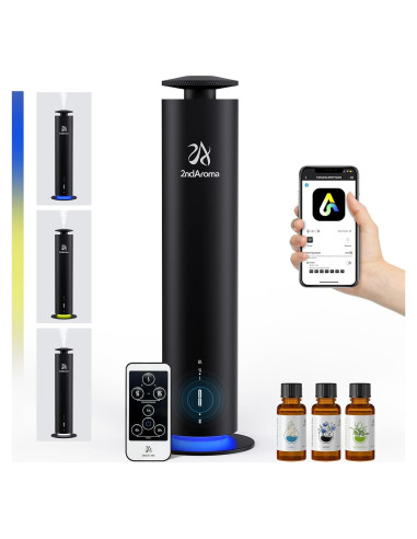 Difusor de Aromas Inalámbrico 2ndAroma HM002 Negro 1000 m
