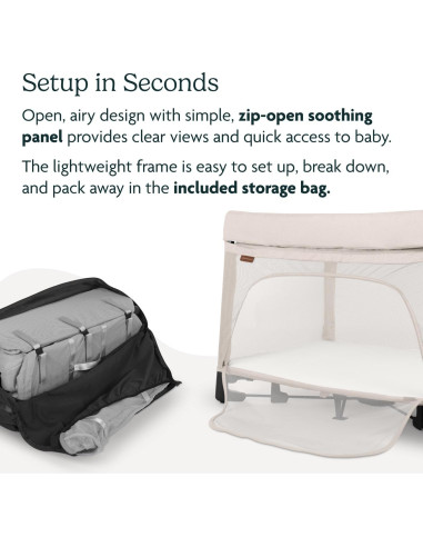 Cuna Portátil UPPAbaby Remi 3-en-1 con Colchón y Funda
