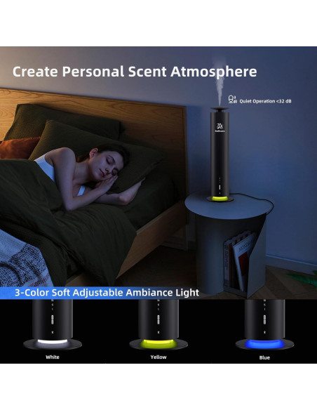 Difusor de Aromas Inalámbrico 2ndAroma HM002 Negro 1000 m