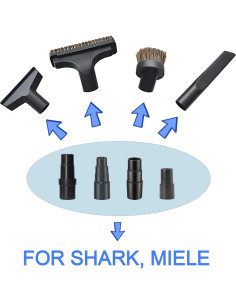 Kit Adaptador Aspiradora GHAMADE para Shark y Miele 32/35mm 2
