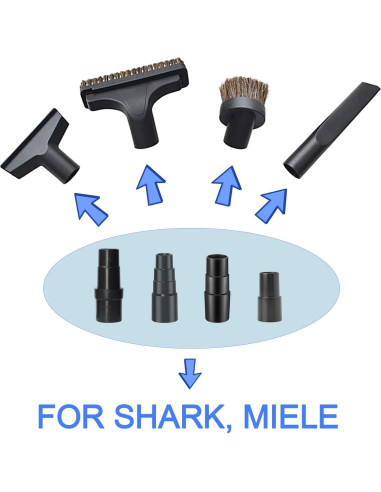 Kit Adaptador Aspiradora GHAMADE para Shark y Miele 32/35mm