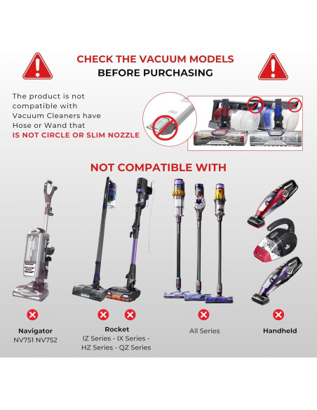 Kit Adaptador Aspiradora GHAMADE para Shark y Miele 32/35mm