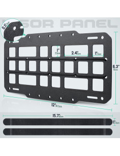 Organizador de Visera de Coche LIVANS Molle Rígido 30.5x16cm 2