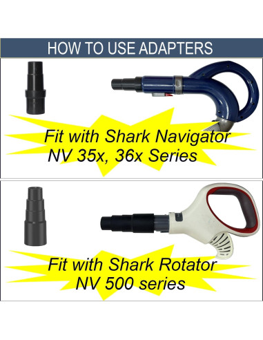 Kit Adaptador Aspiradora GHAMADE para Shark y Miele 32/35mm