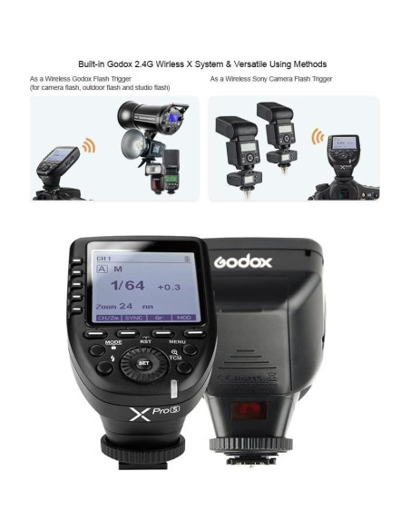 Disparador de Flash Inalámbrico Godox Xpro-S para Sony TTL