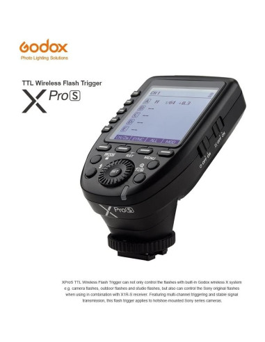 Disparador de Flash Inalámbrico Godox Xpro-S para Sony TTL
