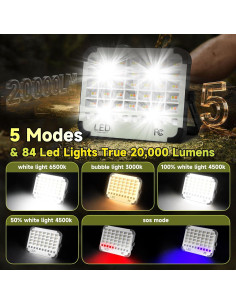 Luz de Trabajo Solar LED 200W Sinear 20000LM Impermeable 2