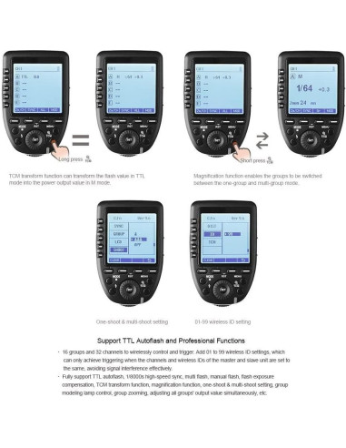 Disparador de Flash Inalámbrico Godox Xpro-S para Sony TTL