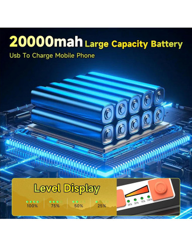 Luz de Trabajo Solar LED 200W Sinear 20000LM Impermeable