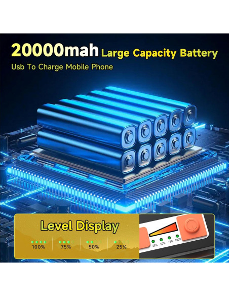 Luz de Trabajo Solar LED 200W Sinear 20000LM Impermeable