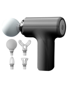 Mini Pistola de Masaje ZEOEZHBI Negro, Alivio Muscular Portátil