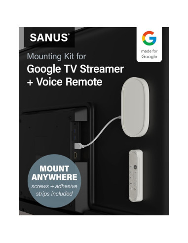 Kit de Montaje Sanus para Google TV Streamer 4K y Control Remoto