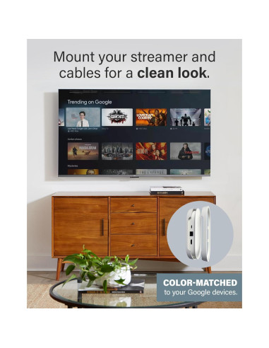 Kit de Montaje Sanus para Google TV Streamer 4K y Control Remoto