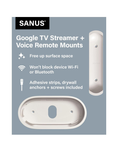 Kit de Montaje Sanus para Google TV Streamer 4K y Control Remoto