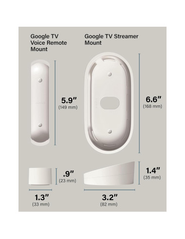 Kit de Montaje Sanus para Google TV Streamer 4K y Control Remoto
