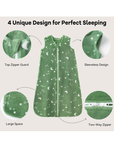 Saco de Sueño Bebé Unnivoll 0-6 Meses TOG 2.0 Azul Verde