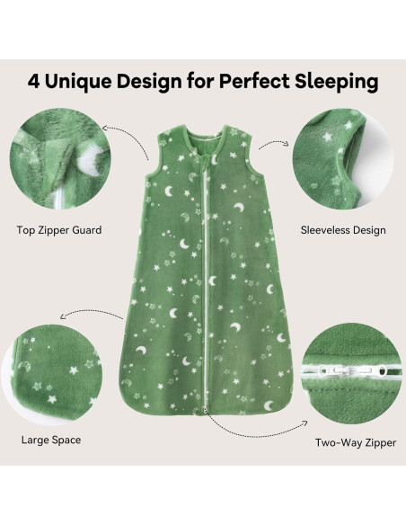 Saco de Sueño Bebé Unnivoll 0-6 Meses TOG 2.0 Azul Verde