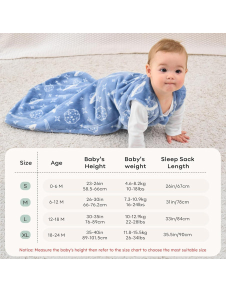 Saco de Sueño Bebé Unnivoll 0-6 Meses TOG 2.0 Azul Verde