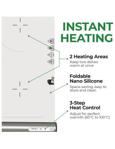 Calentador de Comida Eléctrico EconoHome 100W Plegable 46.4x22.9cm 2