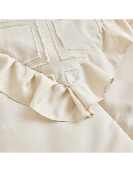 Juego de Ropa de Cuna 3 Piezas UOZZI BEDDING Boho Crema