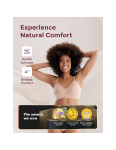 Sostén de Lactancia Momcozy YN21 Sin Costuras 2 Pzs Negro Beige 2