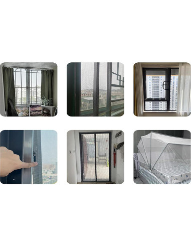 Cinta de Reparación de Pantallas de Ventana MILEQEE 6.0cm x 15.24m